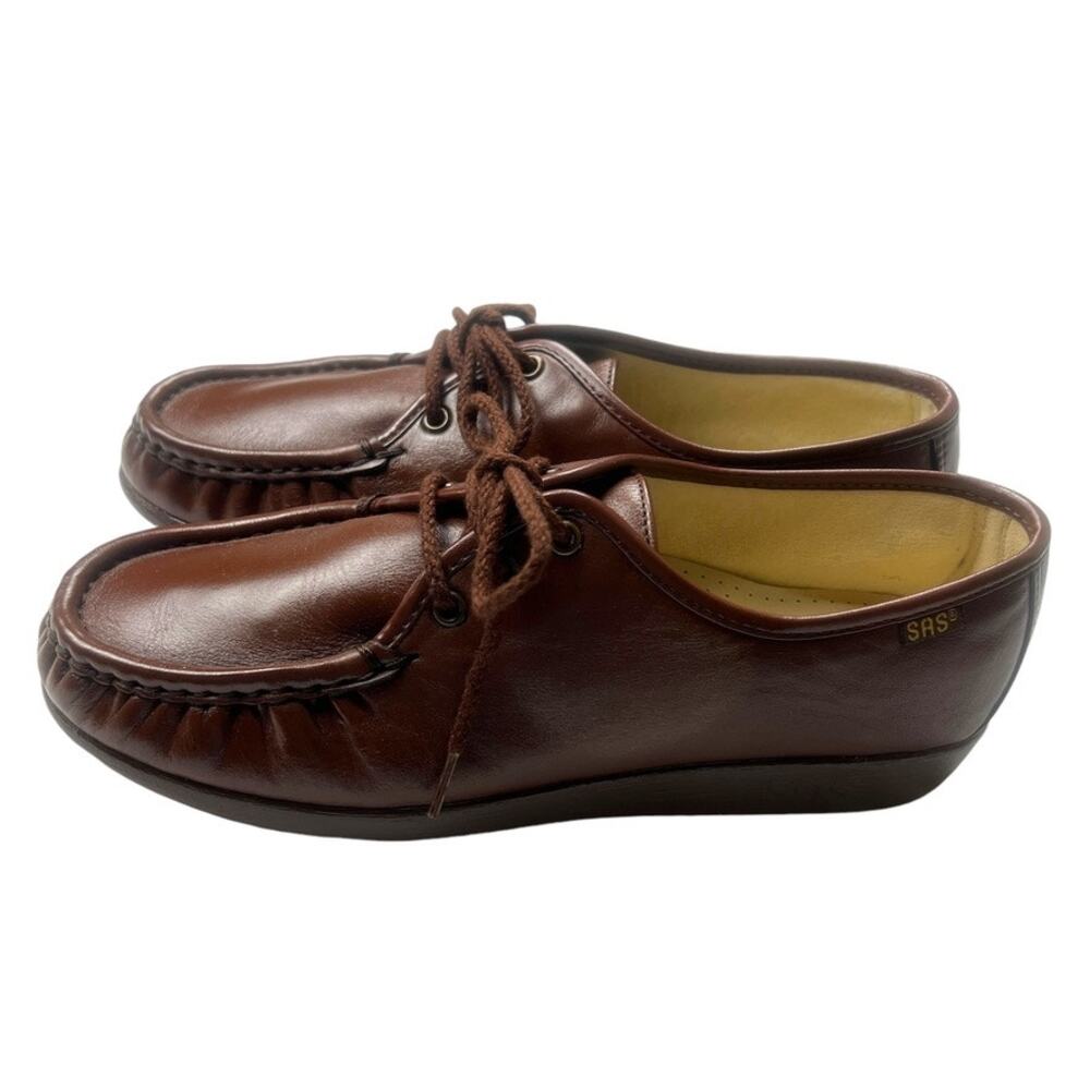 SAS Comfort Shoes Siesta Lace Up Loafer Leather Women's 9 Orthopedic Shoes